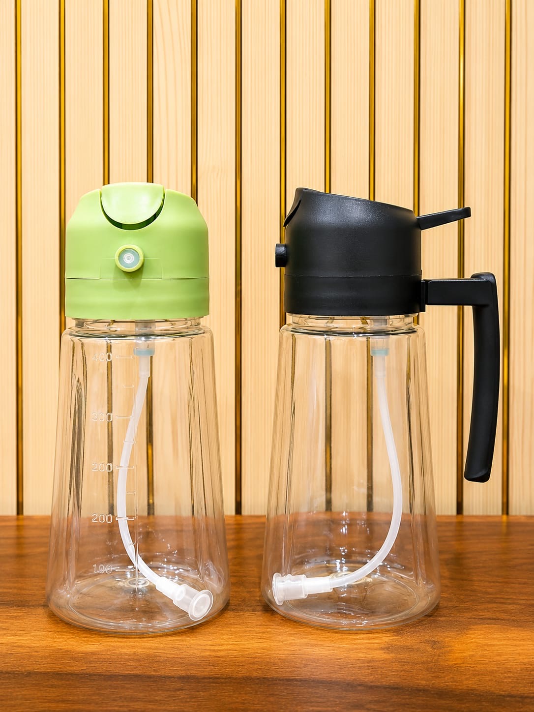 2-in-1 Oil Dispenser & Mist Sprayer Bottle 500ml | Glass Cooking Oil Spray Bottle with Pourer | Leakproof Oil Container for Kitchen, Air Fryer, Salad, BBQ & Baking (Pack of 1)