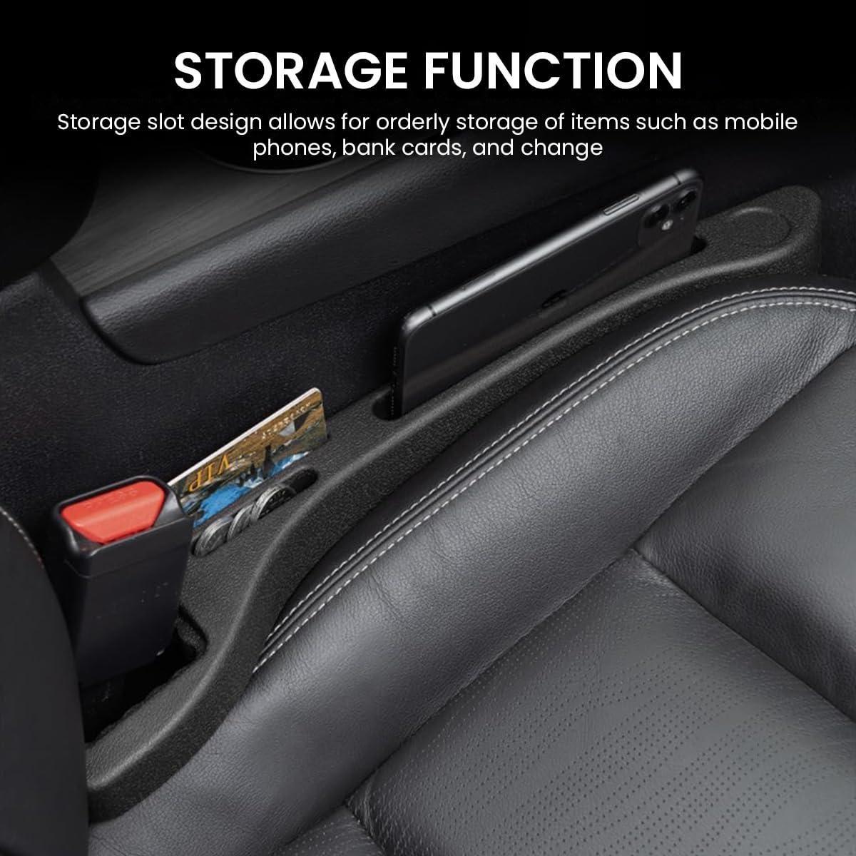 Car Seat Gap Filler | Anti-Drop Soft Leak-Proof Filler for Phones, Cards & Coins