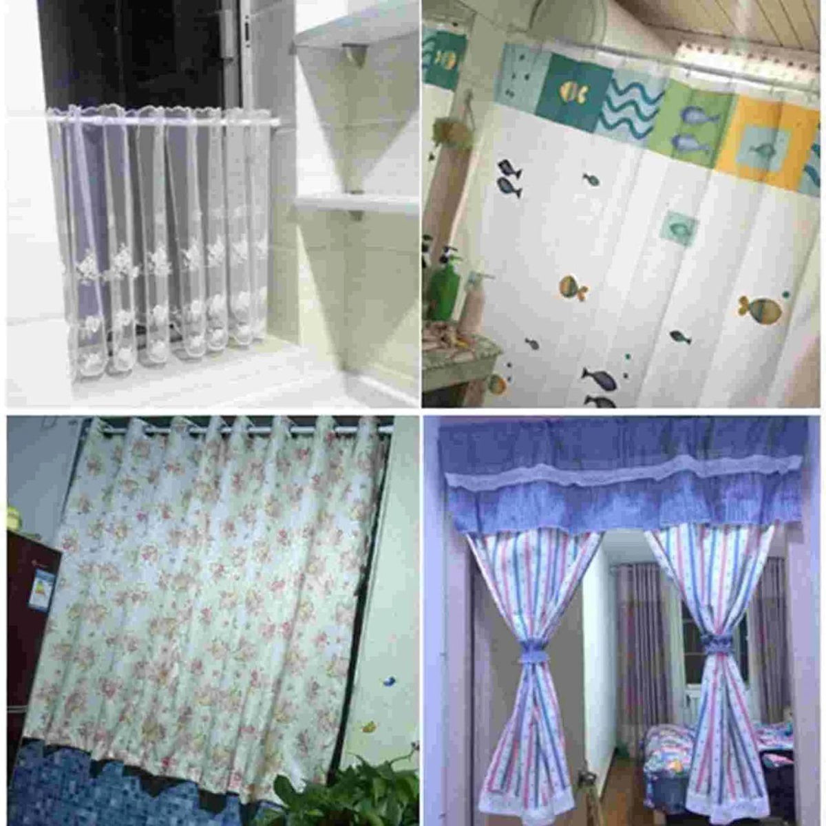Drill-Free Adjustable Extendable Curtain Rod | For Bathroom, Wardrobe & Curtains