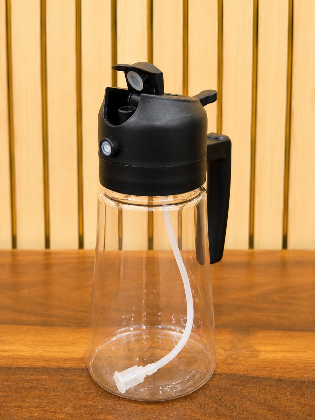 2-in-1 Oil Dispenser & Mist Sprayer Bottle 500ml | Glass Cooking Oil Spray Bottle with Pourer | Leakproof Oil Container for Kitchen, Air Fryer, Salad, BBQ & Baking (Pack of 1)