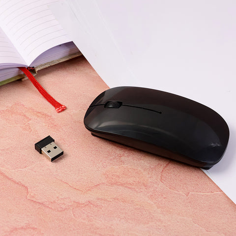 Wireless Mouse | 2.4GHz Slim Optical Mouse for Laptop, PC, Computer & Mac | Adjustable DPI | Plug & Play