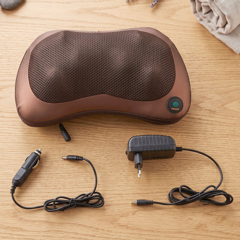 Professional Shiatsu Massage Pillow with Heat | Neck & Back Massager