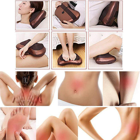 Professional Shiatsu Massage Pillow with Heat | Neck & Back Massager