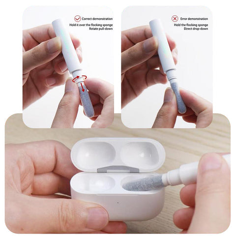 5-in-1 Computer Cleaning Kit | Multi-Function Keyboard, Laptop & Earbuds Cleaning Tool