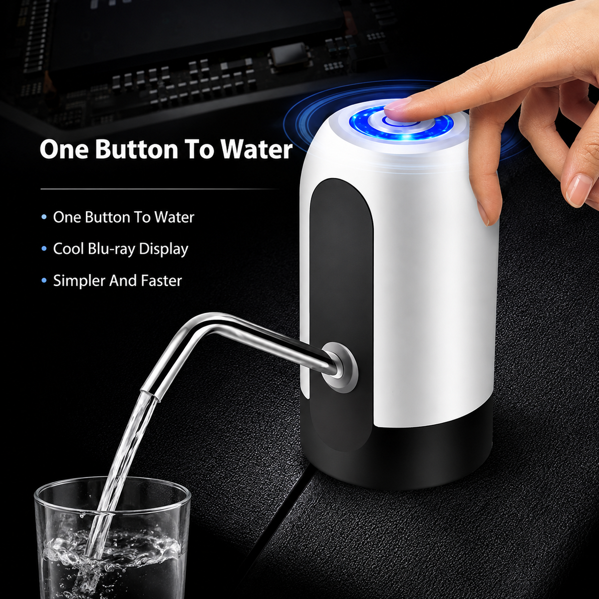 USB Rechargeable Automatic Water Bottle Pump
