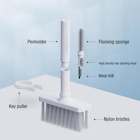 5-in-1 Computer Cleaning Kit | Multi-Function Keyboard, Laptop & Earbuds Cleaning Tool